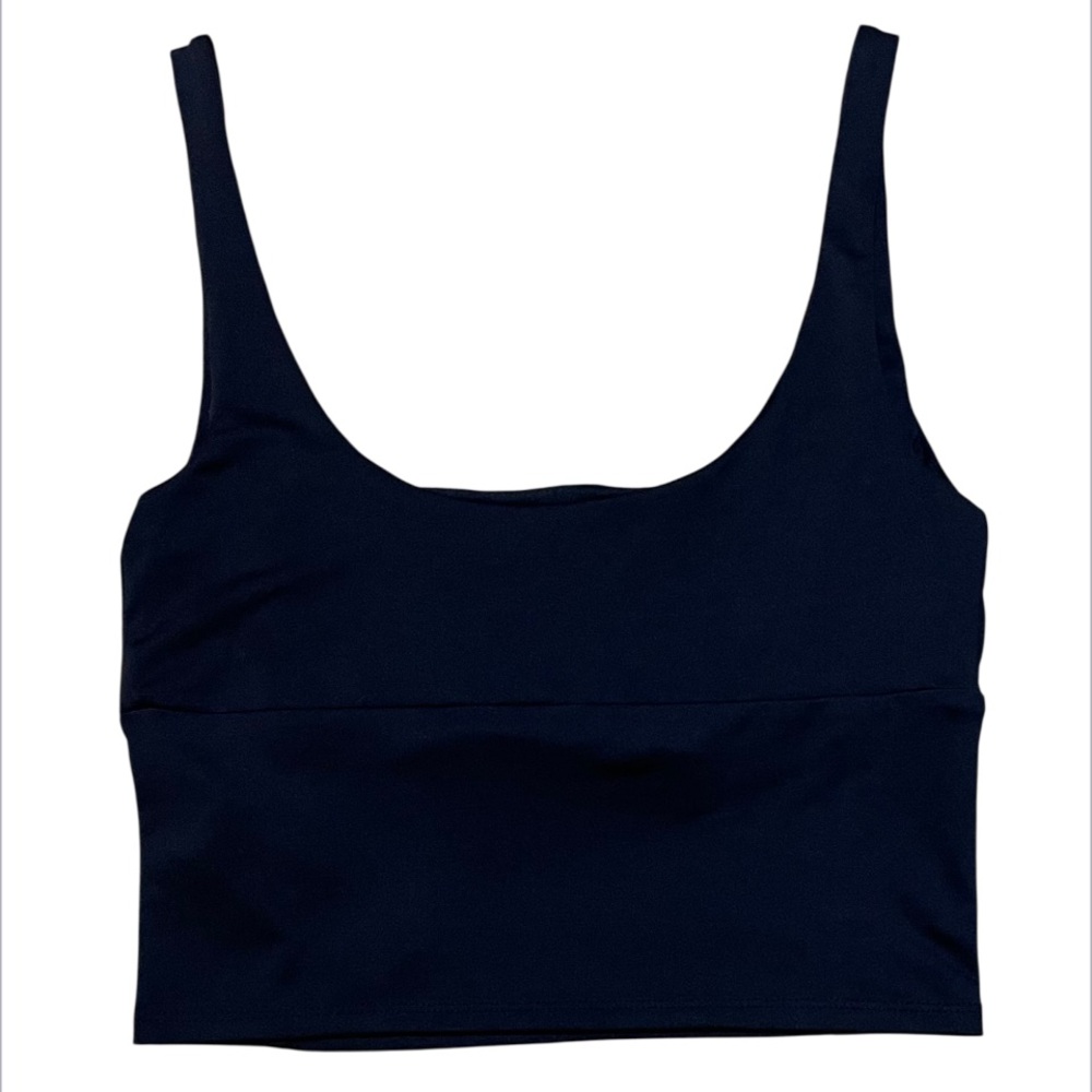 ๐5 for $25๐ Cotton On Black Ruched Crop Tank Top Size Small - Picture 2 of 6